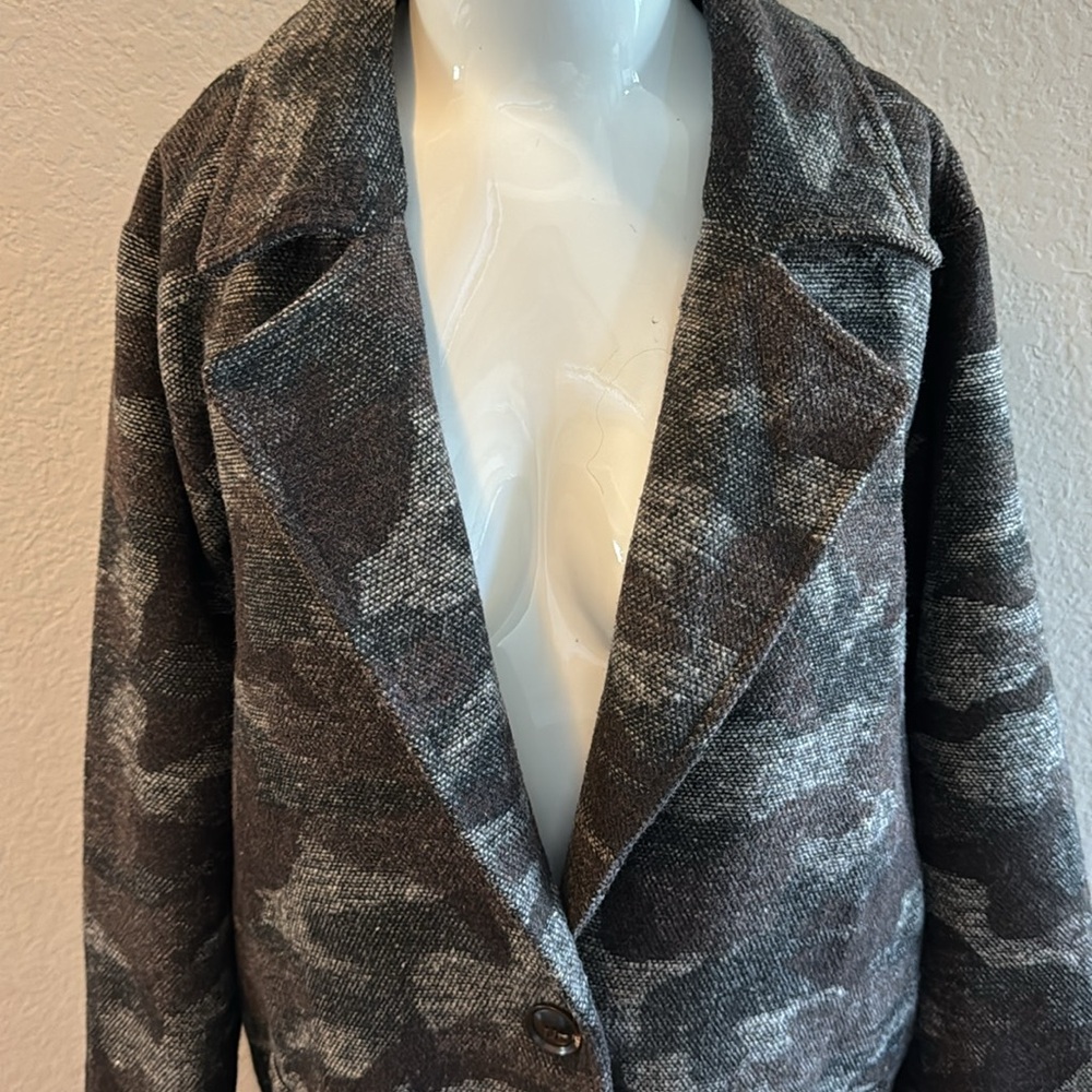 Mystree camouflage‎ coat ankle length Large